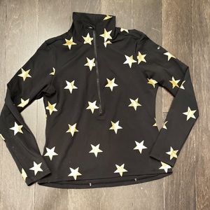 Goldbergh Ski Pully Black/Gold Stars